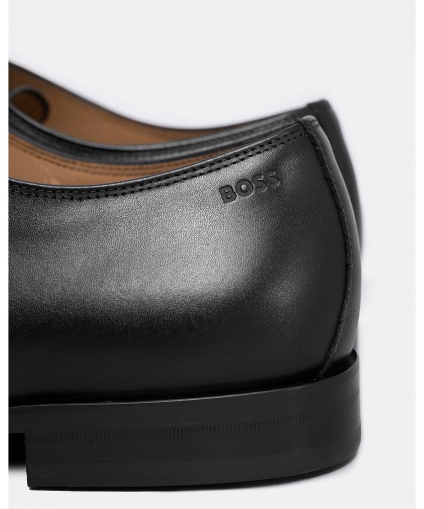 Hugo Boss Lisbon Mens Leather Derby Shoes With Lining NOS - Black - Size UK 12